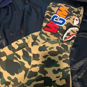Bape yellow Camo Hoodie